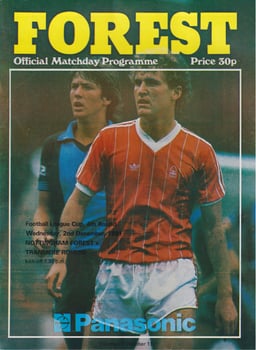 Nottingham Forest v Tranmere Rovers Match Programme 1981-12-02